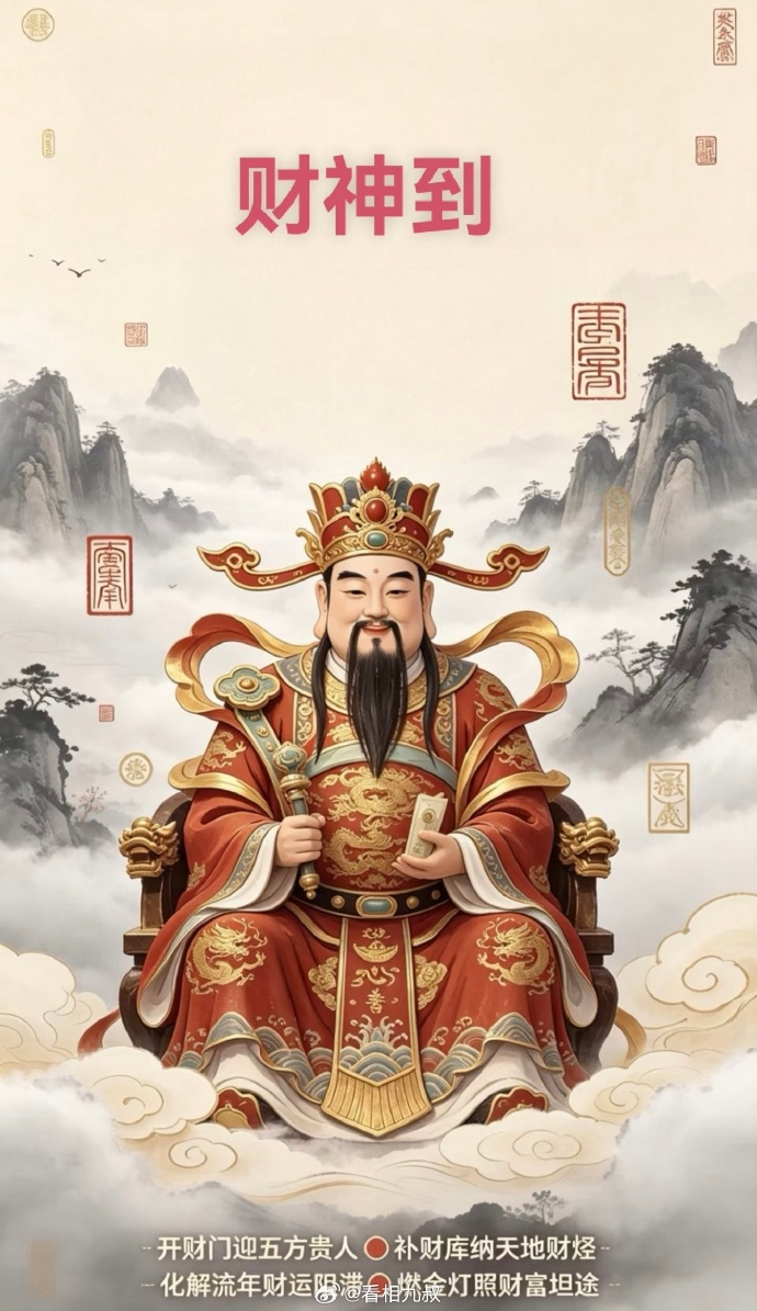 财神到，扫尽周身破财霉运，斩断无意义人情耗财，避开盲目投资陷阱，手里现金流持续充