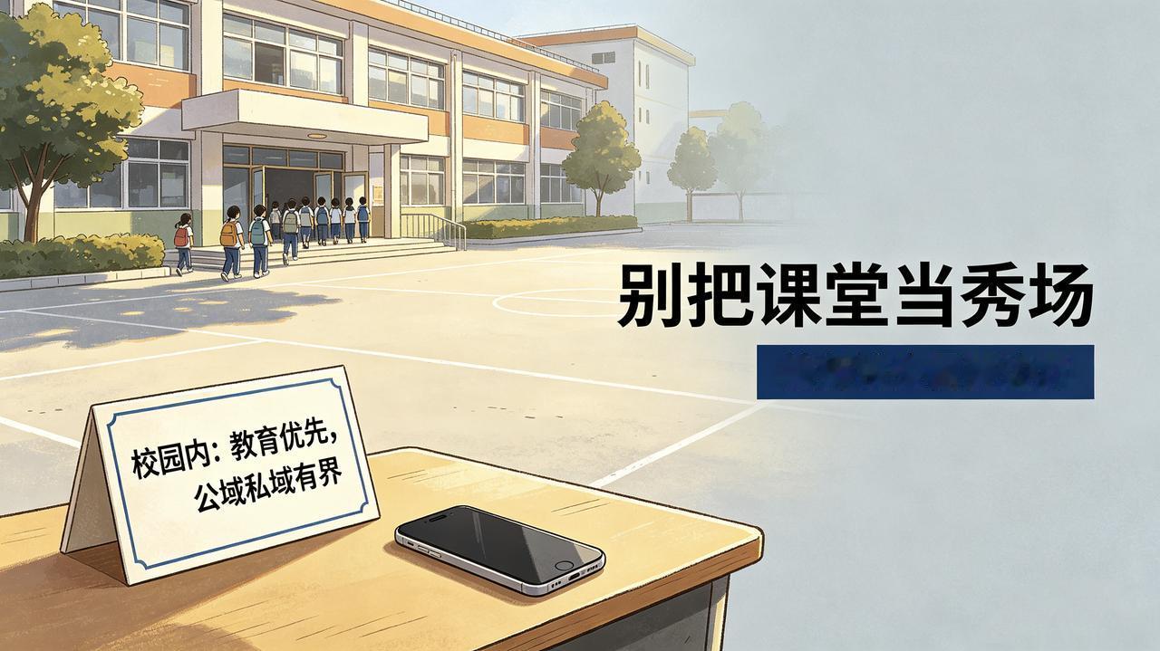老师在校内拍抖音，看似小事，实则触及教育场域的边界问题。
校园首先是教书育人的公