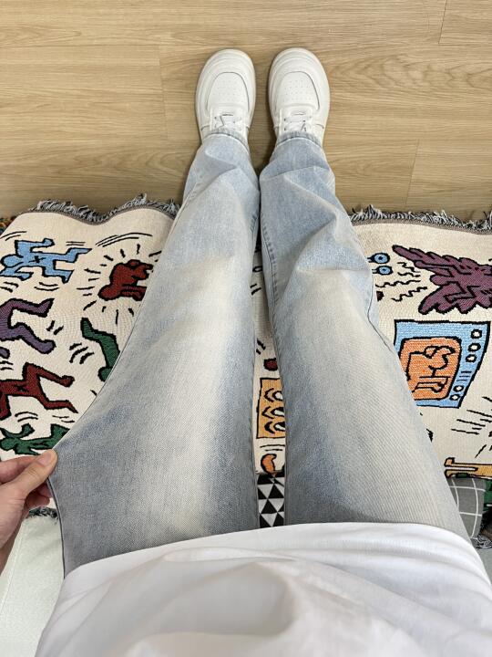 水洗蓝直筒裤也太适合春夏了吧啊啊啊😭‼️