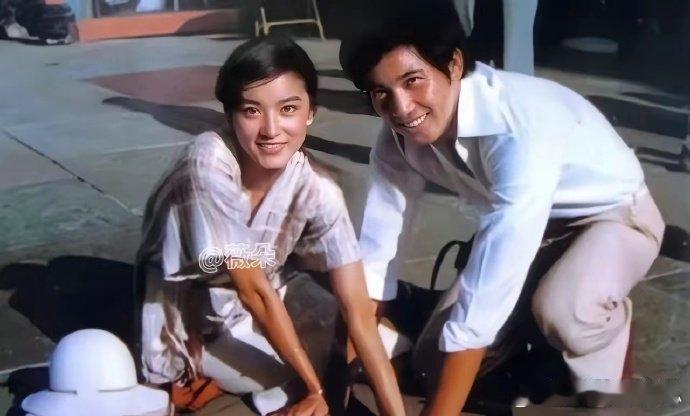 1978年林青霞和秦汉于美国，两个人的热恋期，好开心啊! 