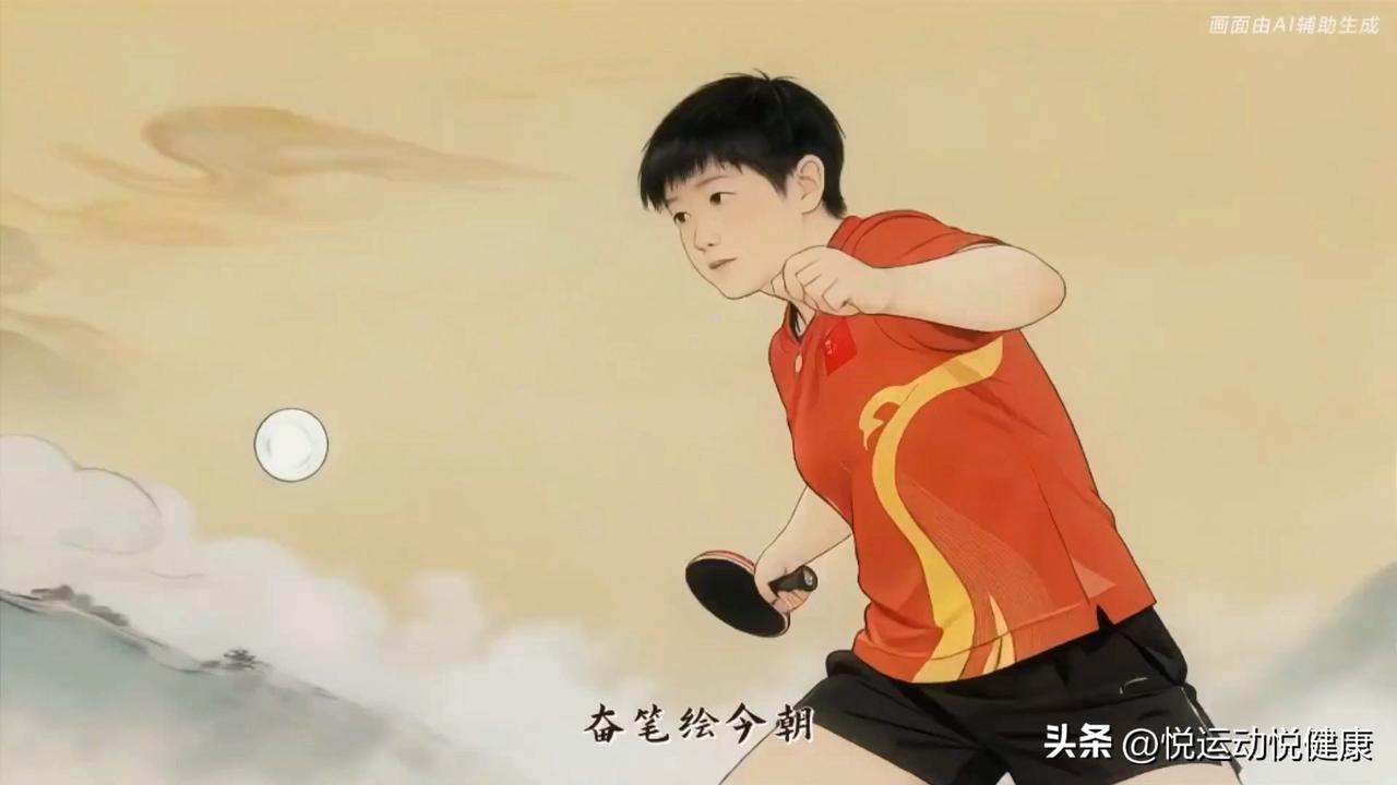 刘国梁没有想到，王楚钦也没有想到，人民日报孙颖莎的漫画画面，直接刷爆了全网！
 