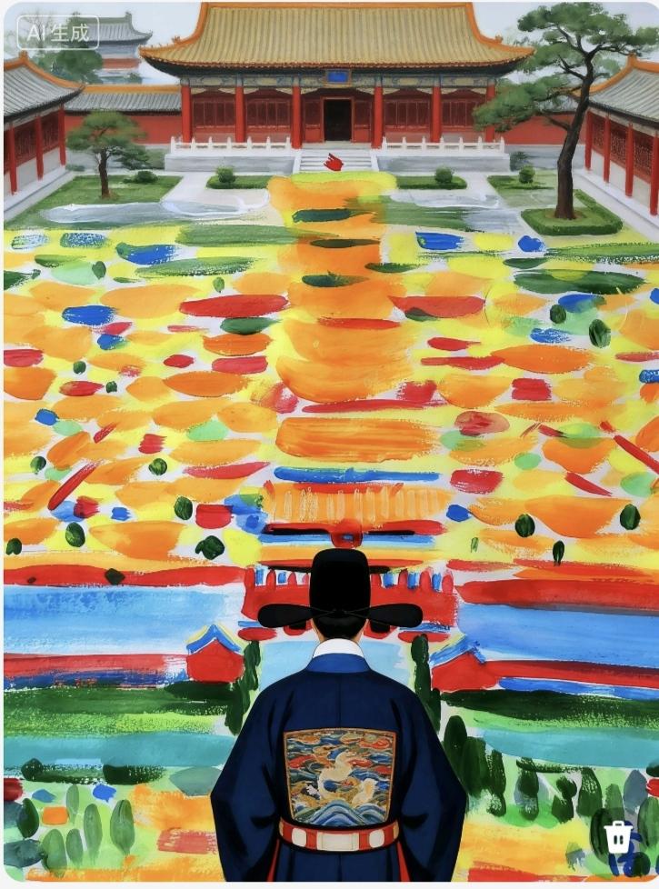 金阙紫禁。金瓦覆层楼，红墙映日流。千年龙阙在，紫气满皇州。