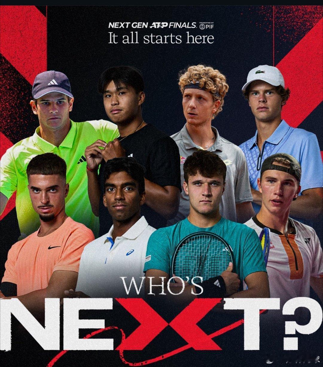 2025新生代总决赛，本月即将打响。除了门希克🇨🇿和勒纳钱🇺🇸。其他人你