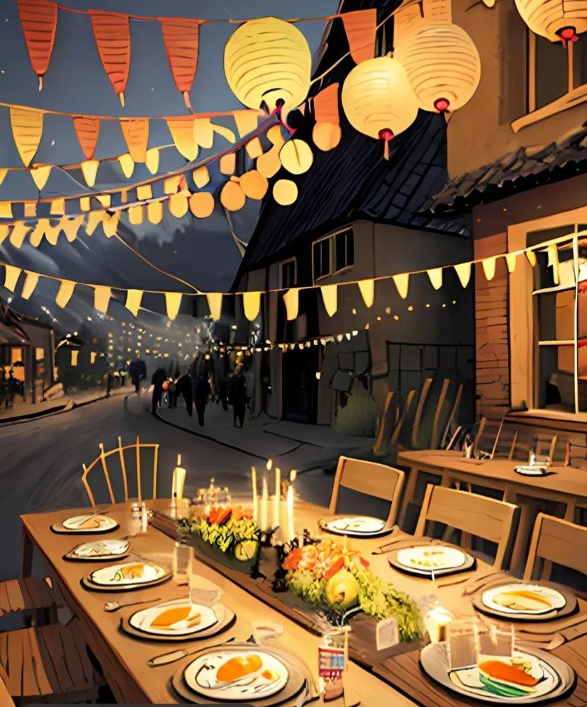 说说什么是粤西年例~
简单点说就是全村摆酒请亲戚朋友吃饭	不过是以	
社为单位，