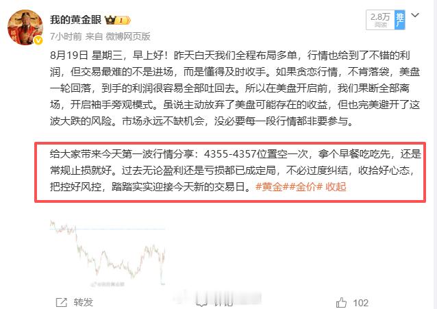 依旧稳定奔放中，今天的行情很符合我的预判，每一次进场点位都是那么的“刚刚好”。而