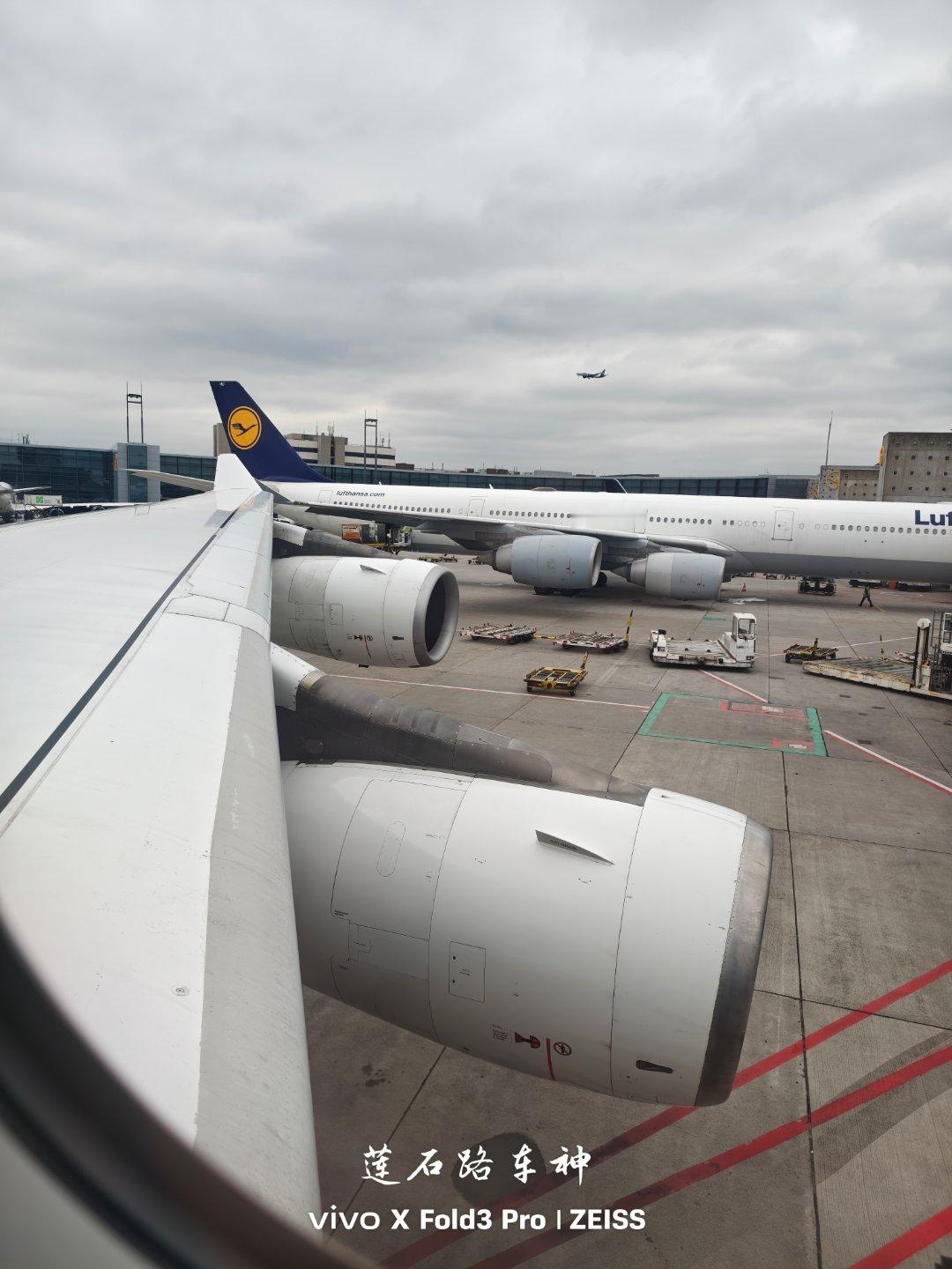 汉莎航空空客A340-300法兰克福回北京，A340是目前已经很少见的四发客机，
