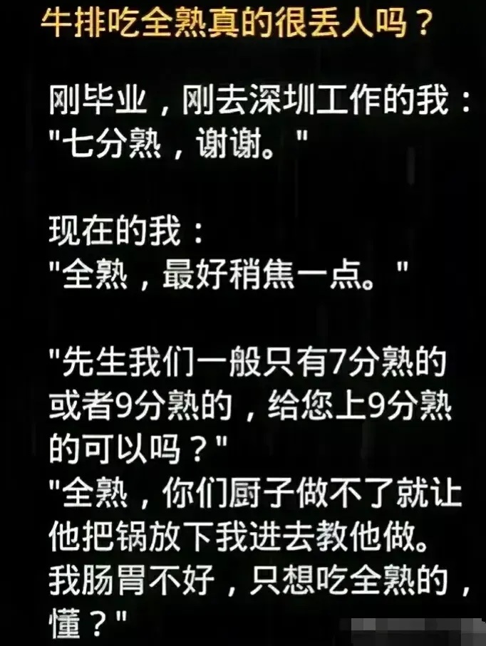 牛排能不能吃全熟？ ​​​