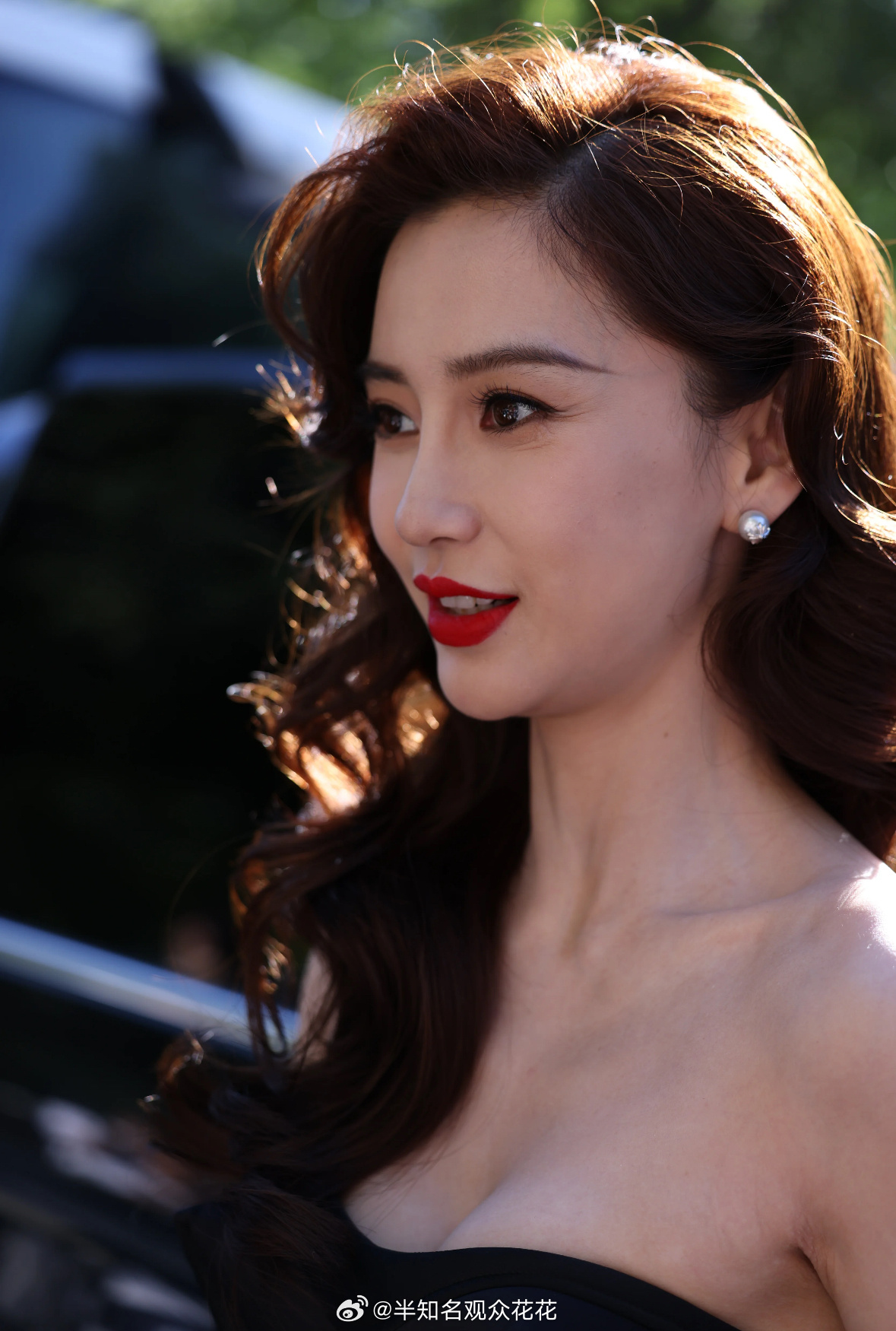 angelababy复古名伶黑色长裙angelababy黑色恨天高 美到失语 ​