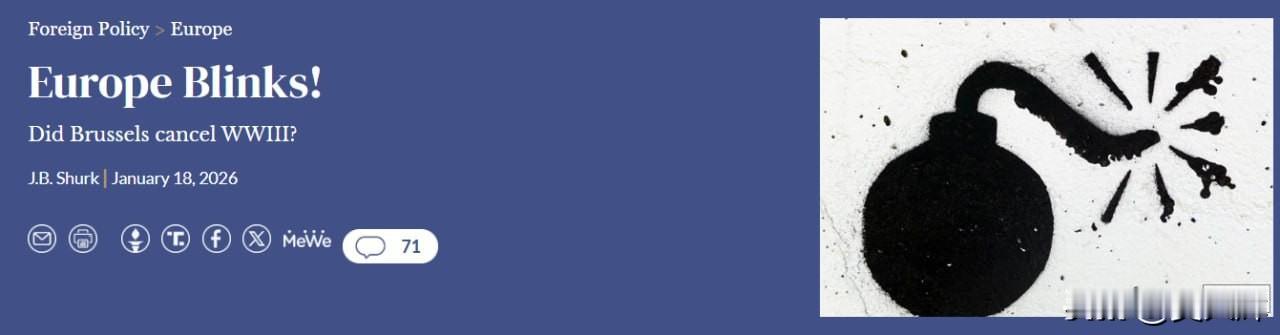 【American Thinker：欧洲改变论调，被迫寻求与俄罗斯对话】

经过