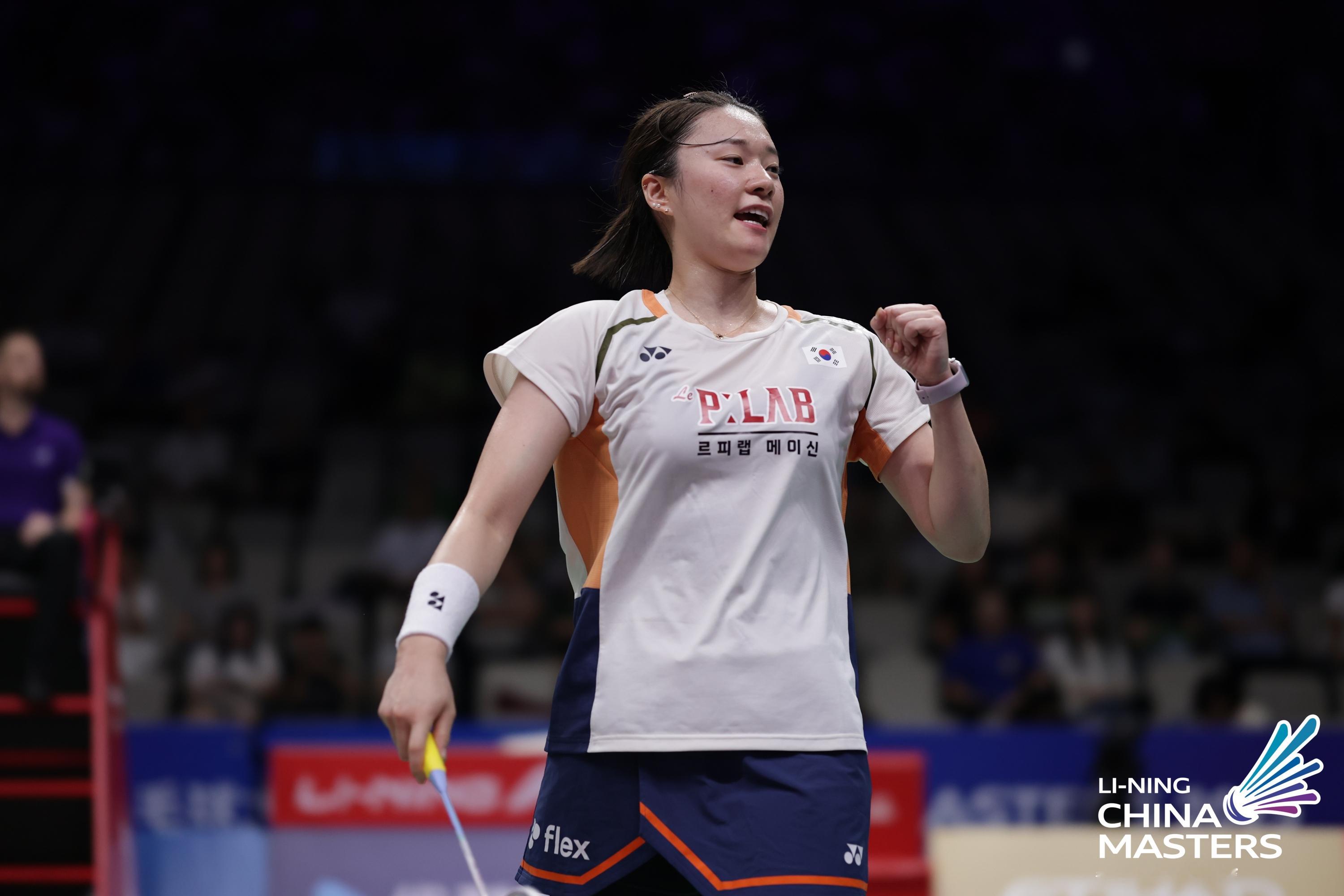 金佳恩🇰🇷 13-21、21-12、21-13 🇯🇵宫崎友花下轮对手：王
