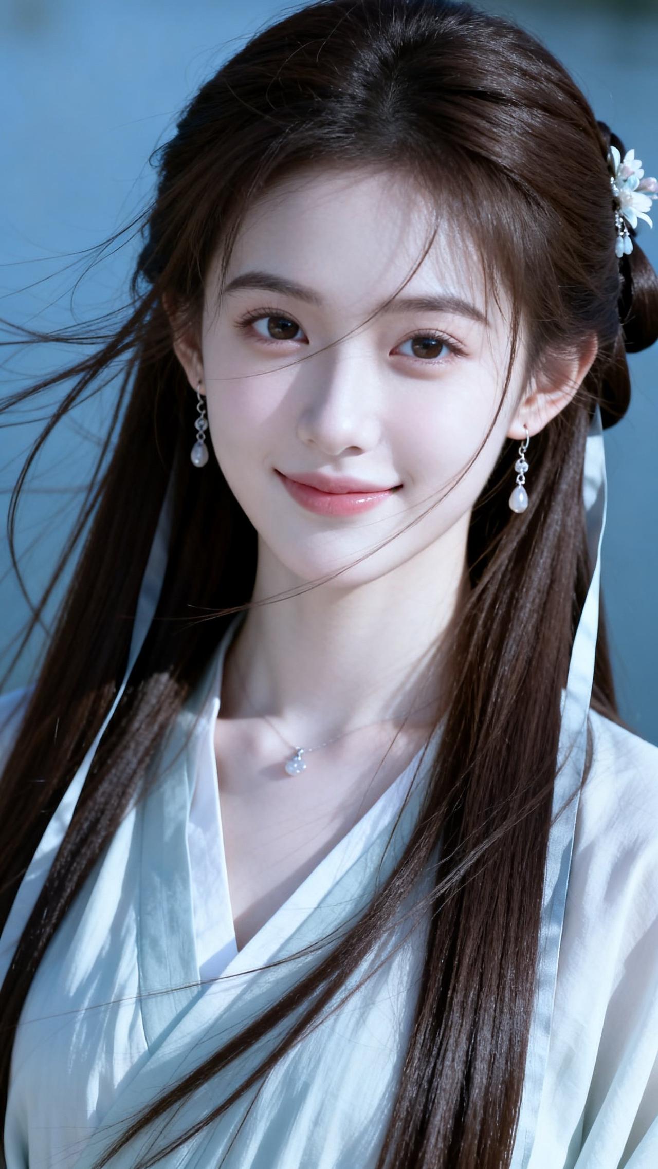 笑靥如花，玉佩轻摇。