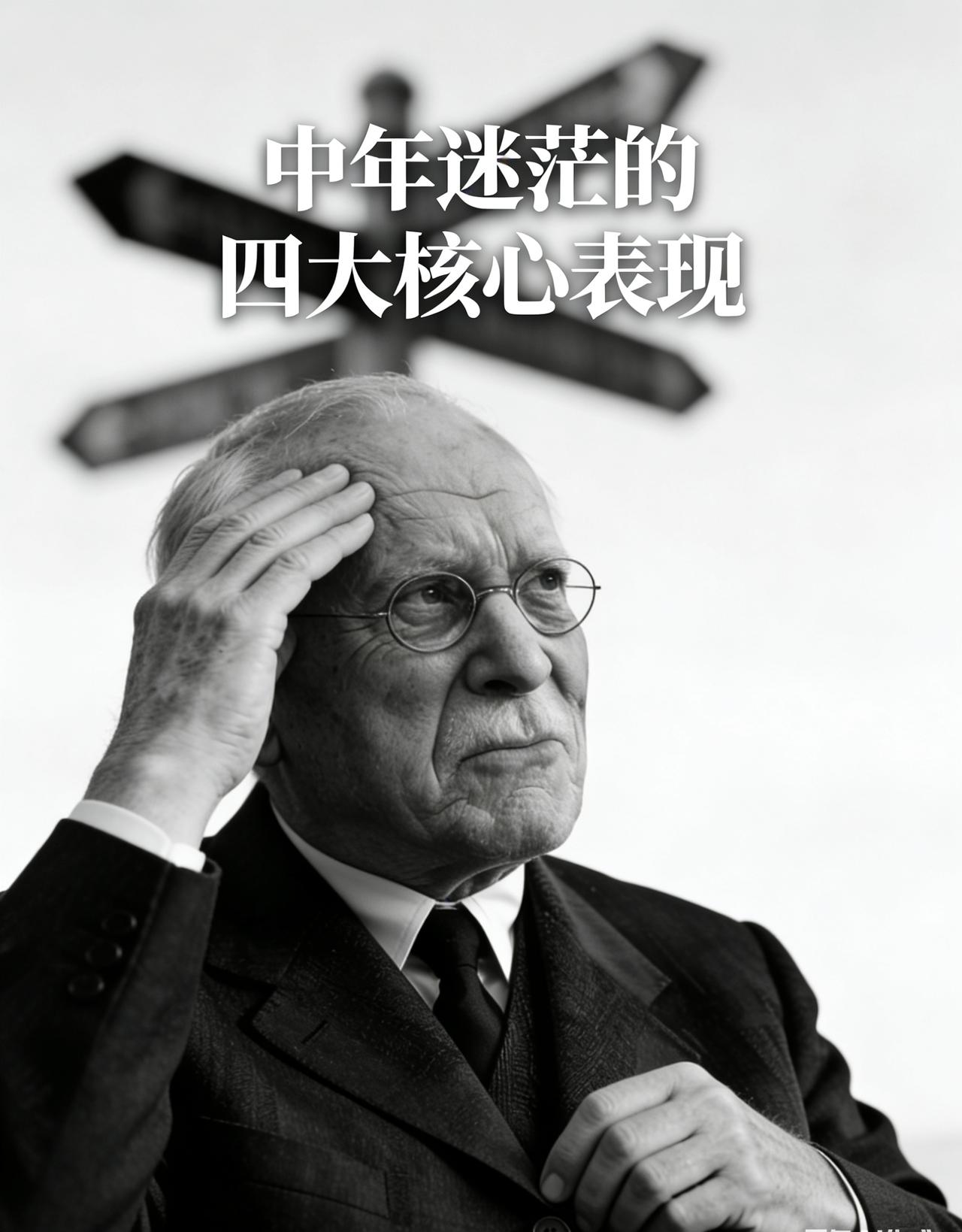中年迷茫的四大核心表现：

1.对工作失去热情：

每天重复机械的流程，看不到成