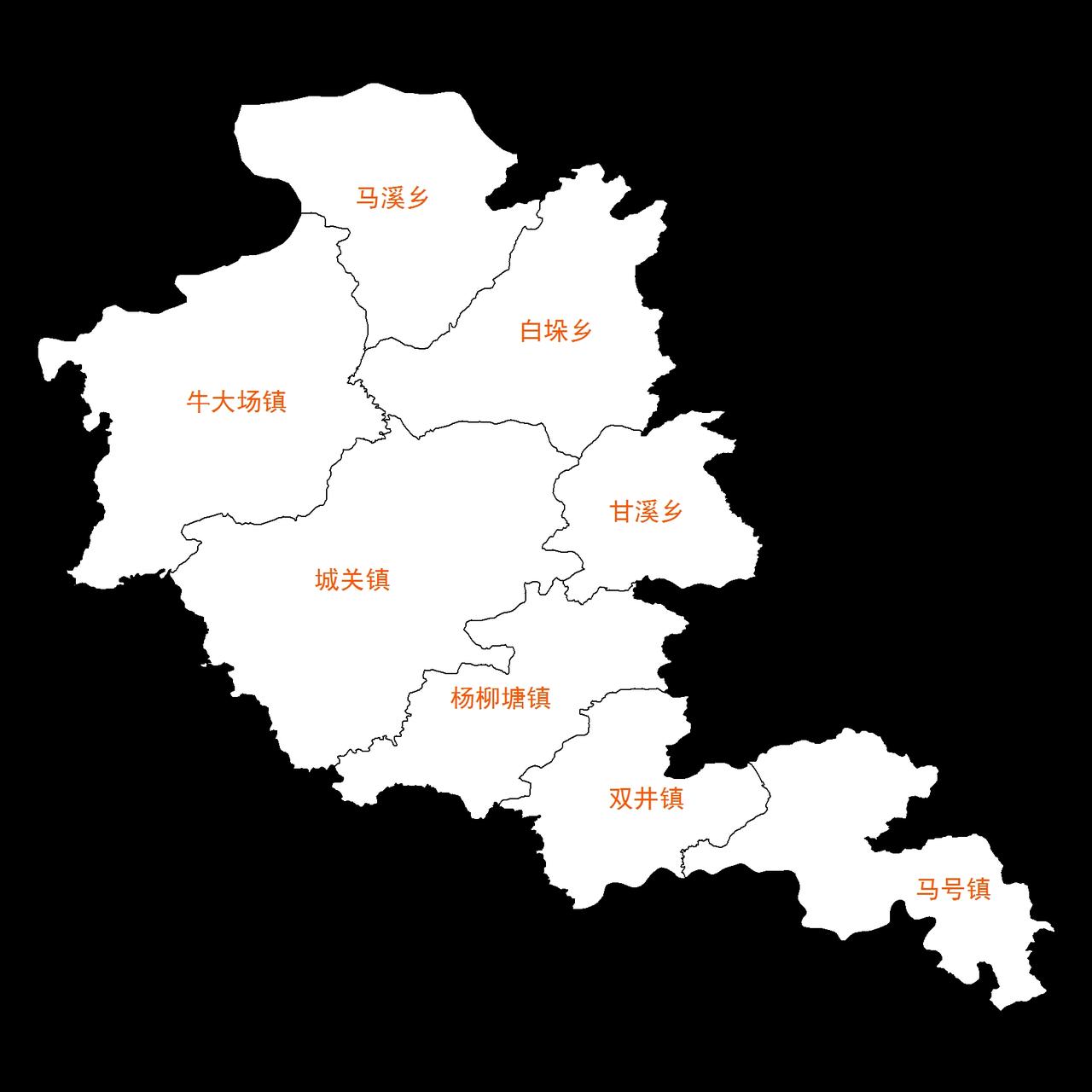 施秉县乡镇划分简图