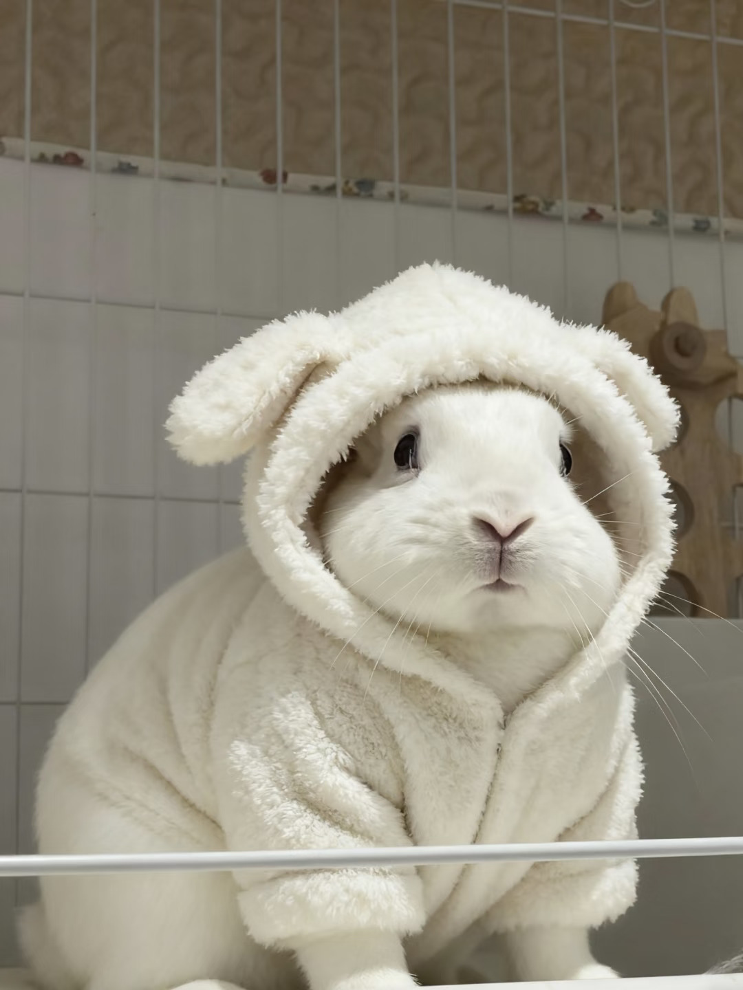 豆包牌的睡衣 穿上了