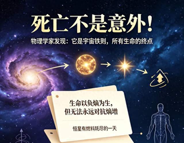 死亡不是意外！物理学家发现：它是宇宙铁则，所有生命的终点