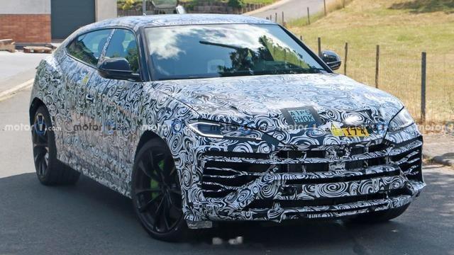 #新能源汽车# 【全新兰博基尼Urus PHEV谍照，保留4.0T V8发动机，