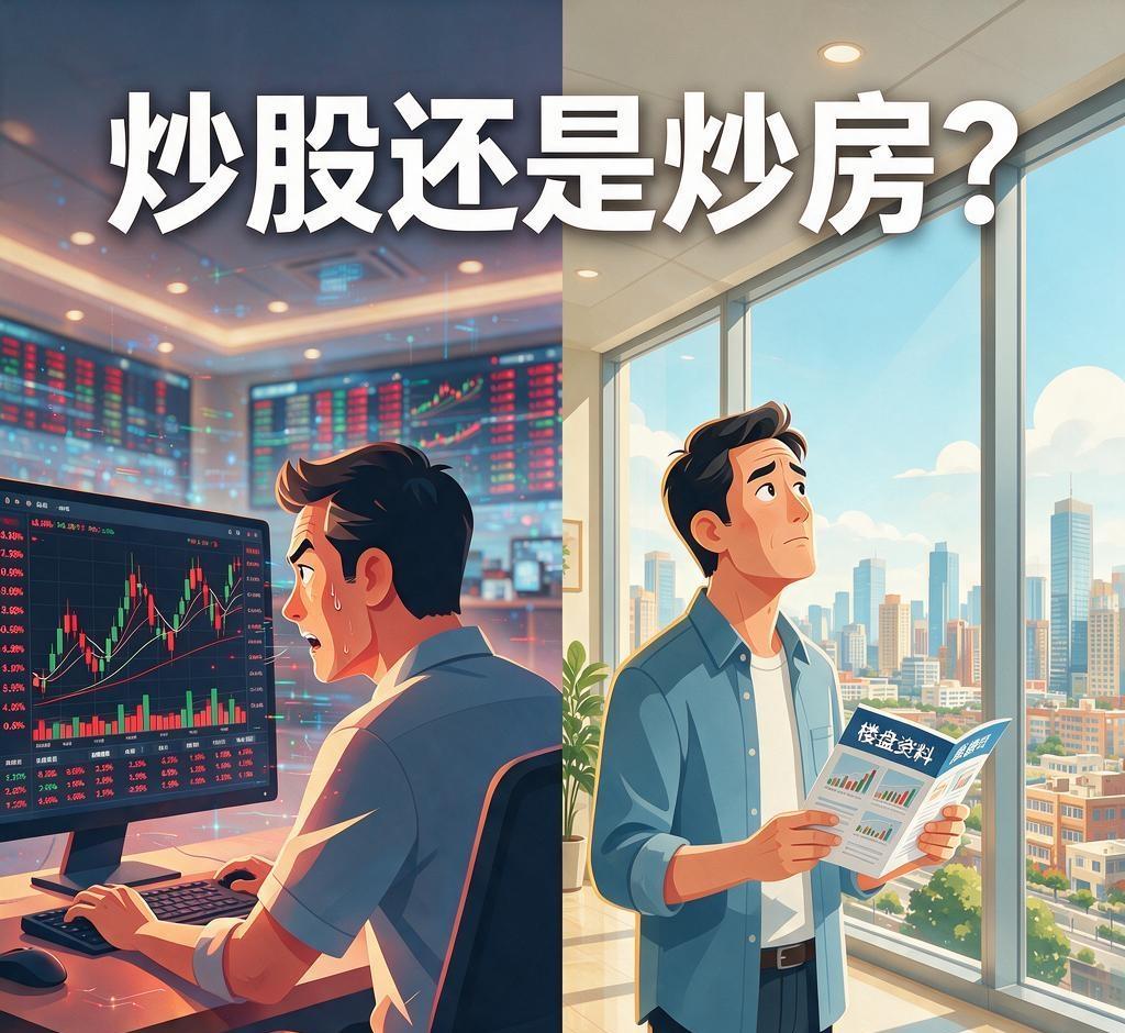 有钱炒股也不炒房，炒股随时变现，炒房想脱手很难。身边好几个去年把多余房产挂出去的