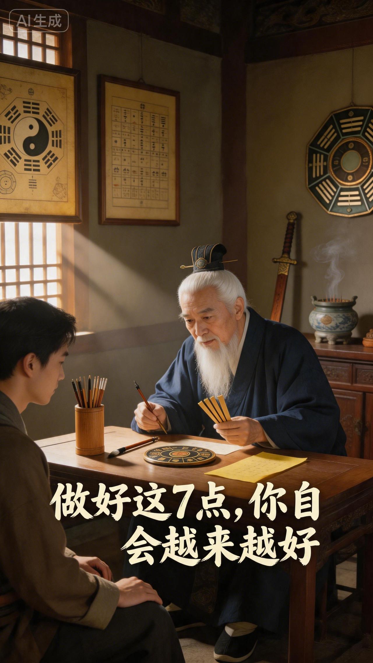 你的命不用找人算！老道长：做好这7点，你自会越来越好

你信不信？你的命，不在别