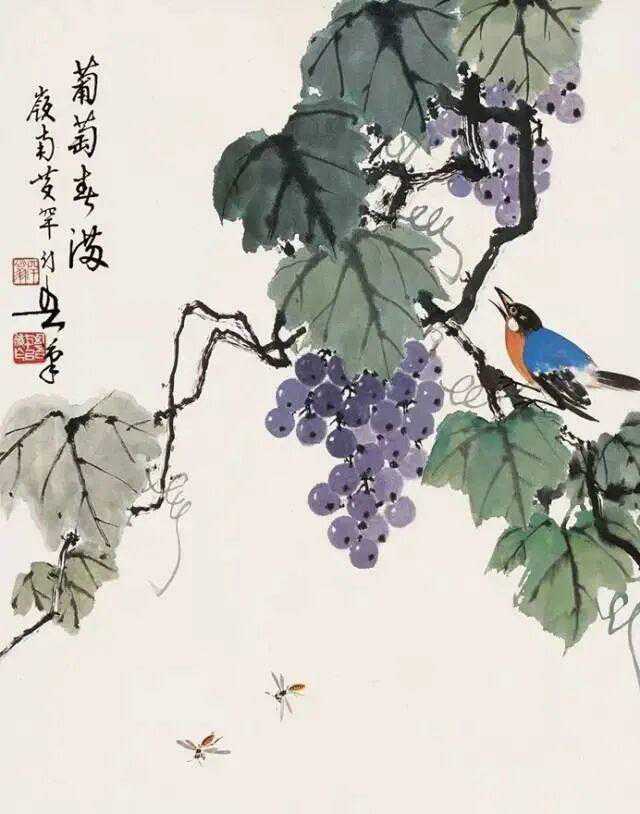 黄幻吾 葡萄。黄幻吾（1906年9月－1985年7月），名罕，字幻吾，号罕僧、晚