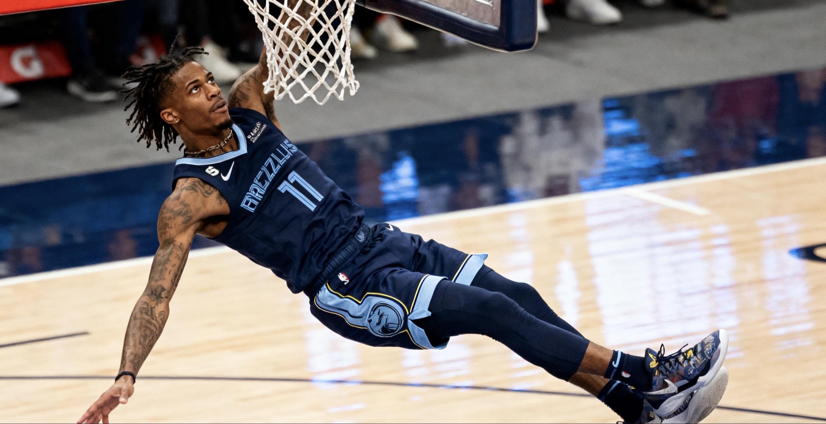 灰熊以100-114不敌雷霆。莫兰特全场18投仅3中，得到11分3篮板...