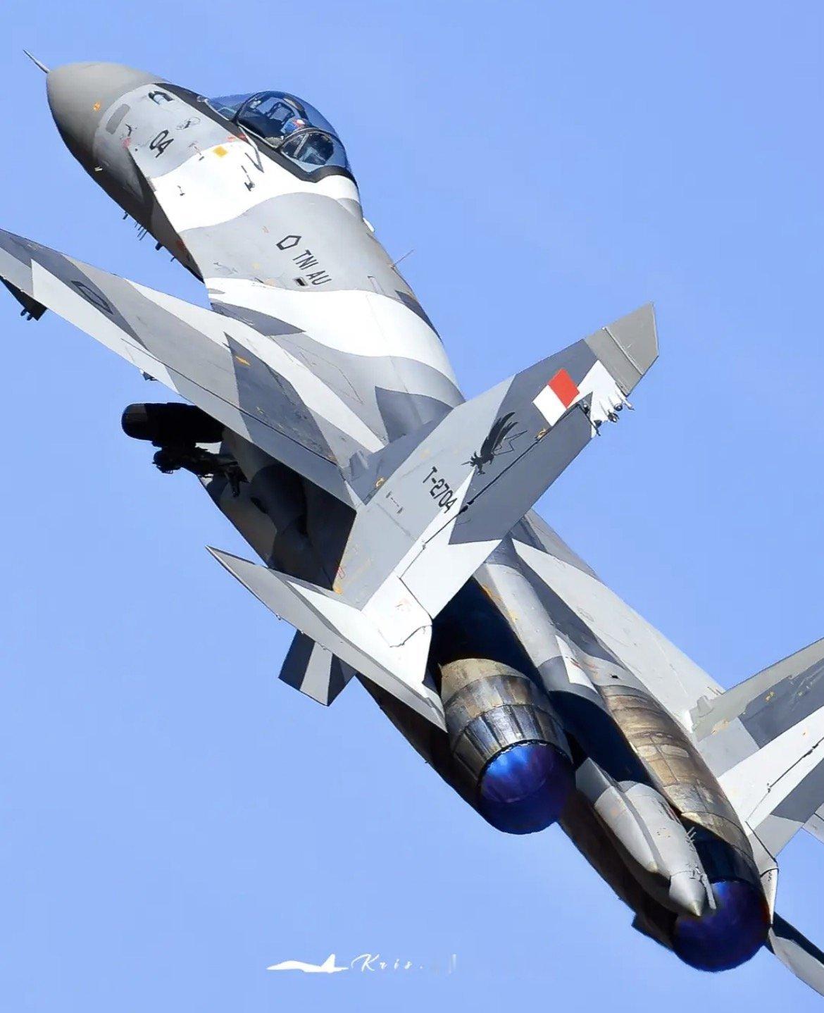 印尼的Su-27SKM也紧随Su-30MK2换了这个毛子放弃使用的几何碎片迷彩 