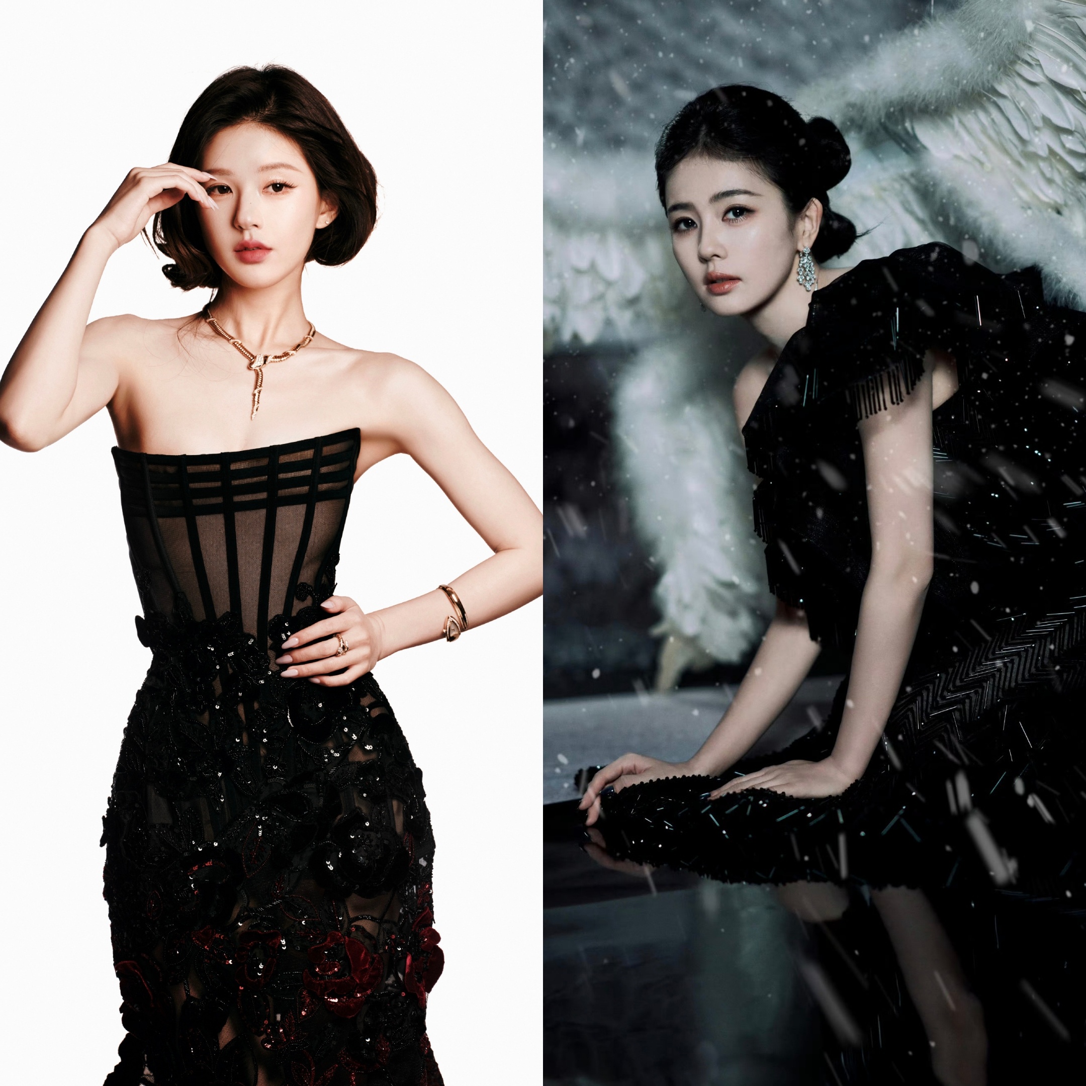 赵露思、白鹿 新生代女顶今晚芭莎造型出炉，都有高定高珠加持！来感受一下[话筒]芭