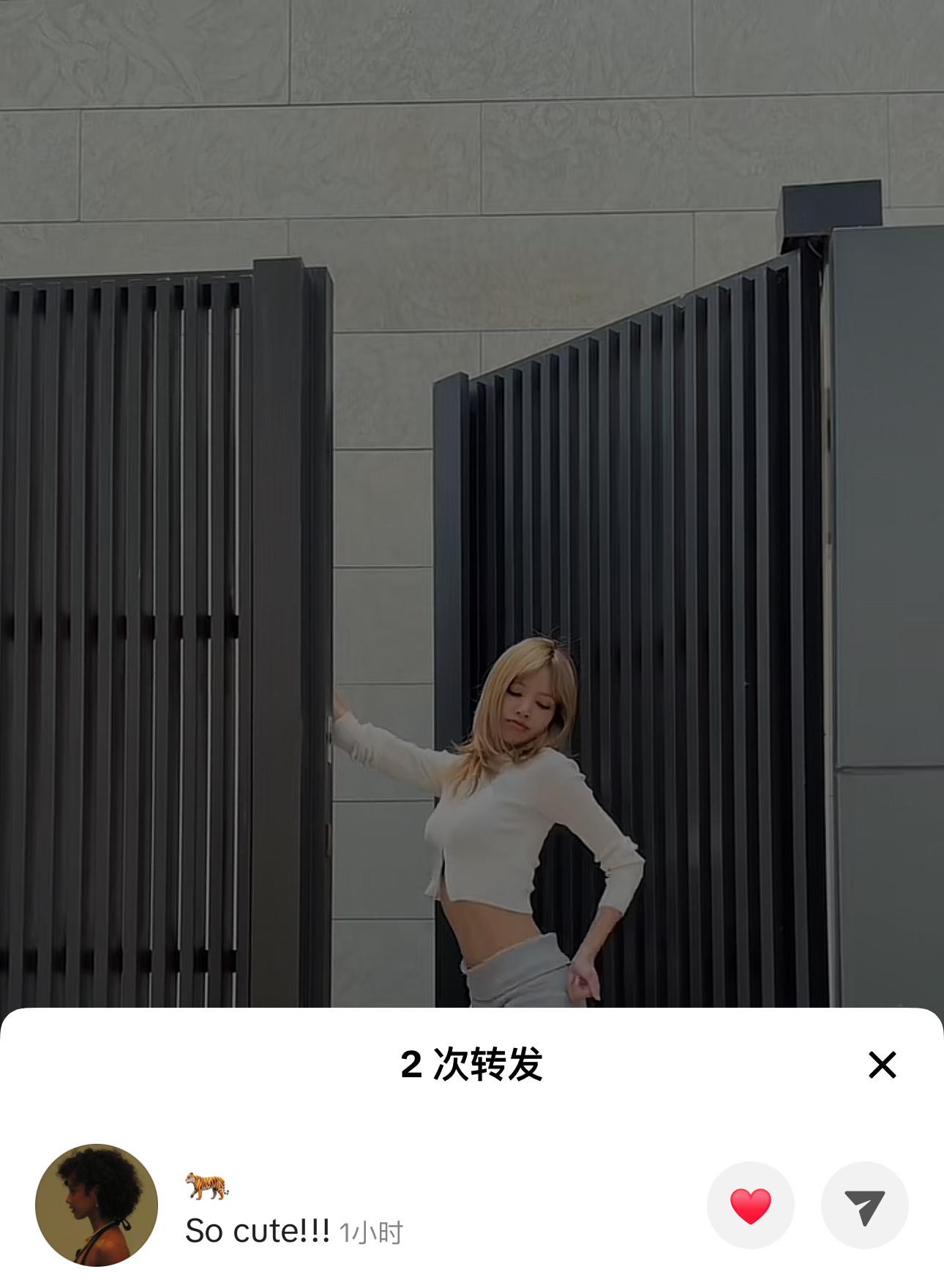 tyla转发了这条TikTok 配文“So cute！！！”[爱慕]好想看你们两