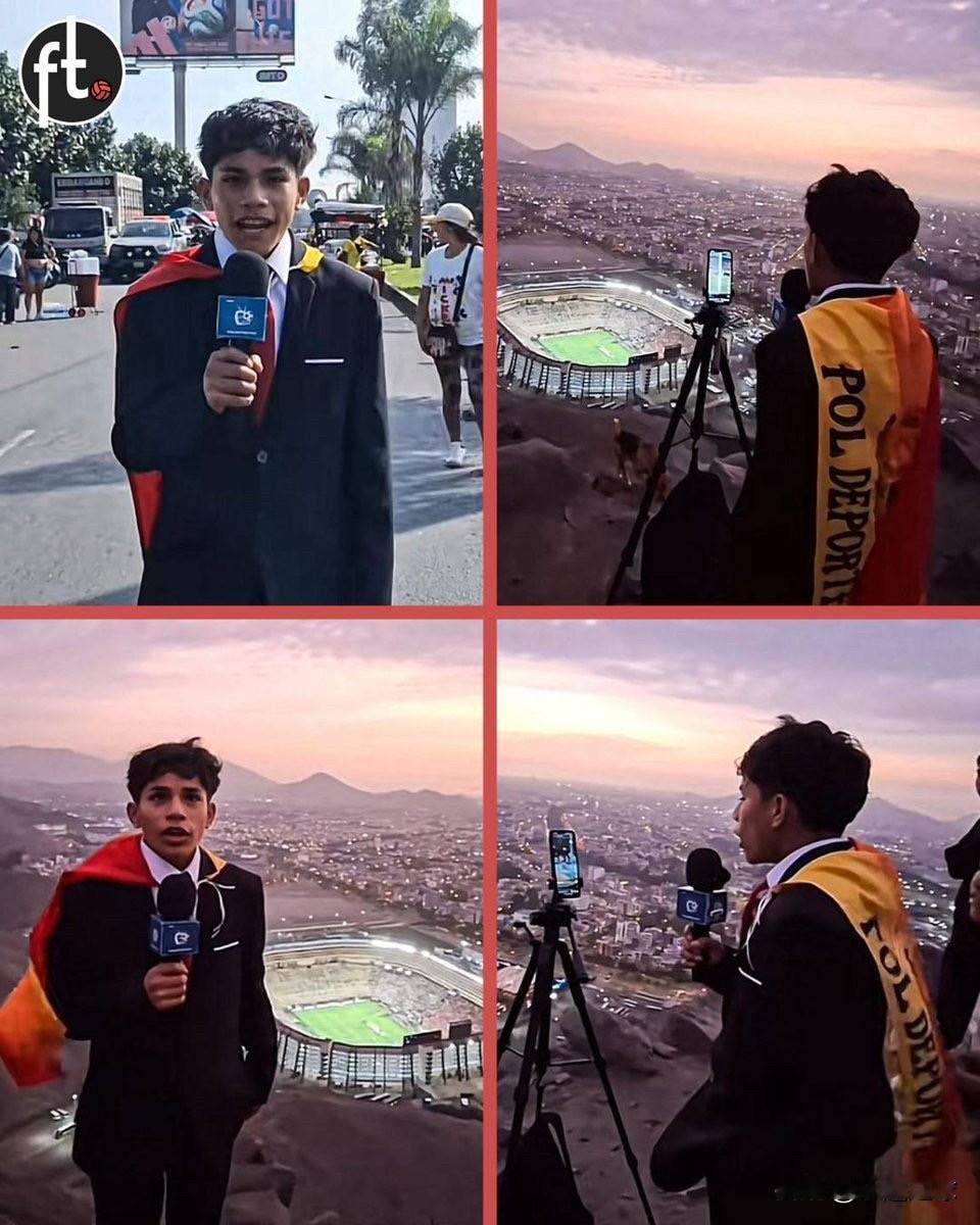 近期走红的15岁秘鲁小记者波尔·德波特斯终于圆梦 ！

弗拉门戈击败帕尔梅拉斯，