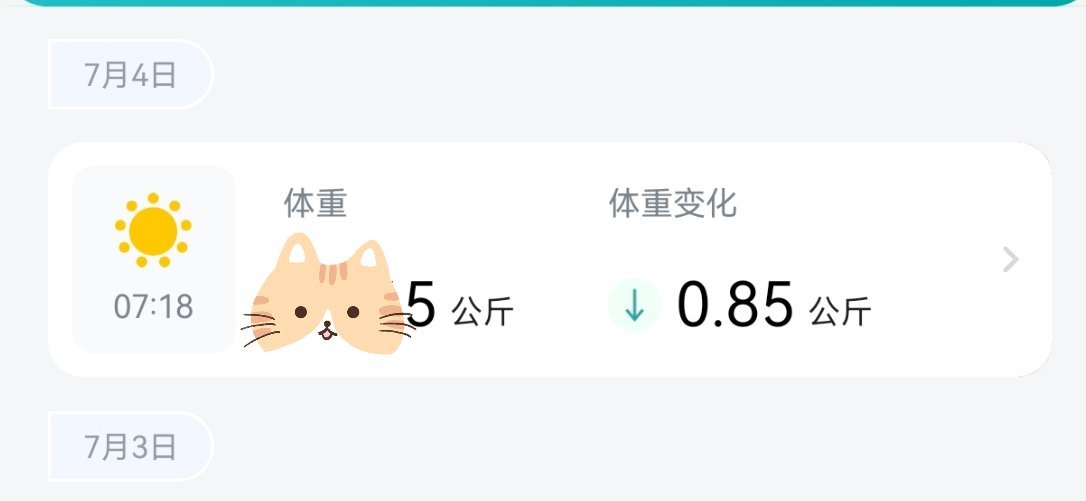 一天减了1.7斤，犯了三天猪瘾，该还债了。 