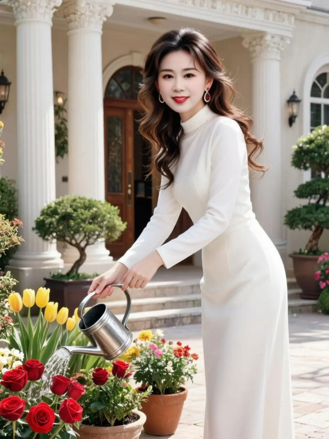 AI欧式花园写真 随变ai随便玩