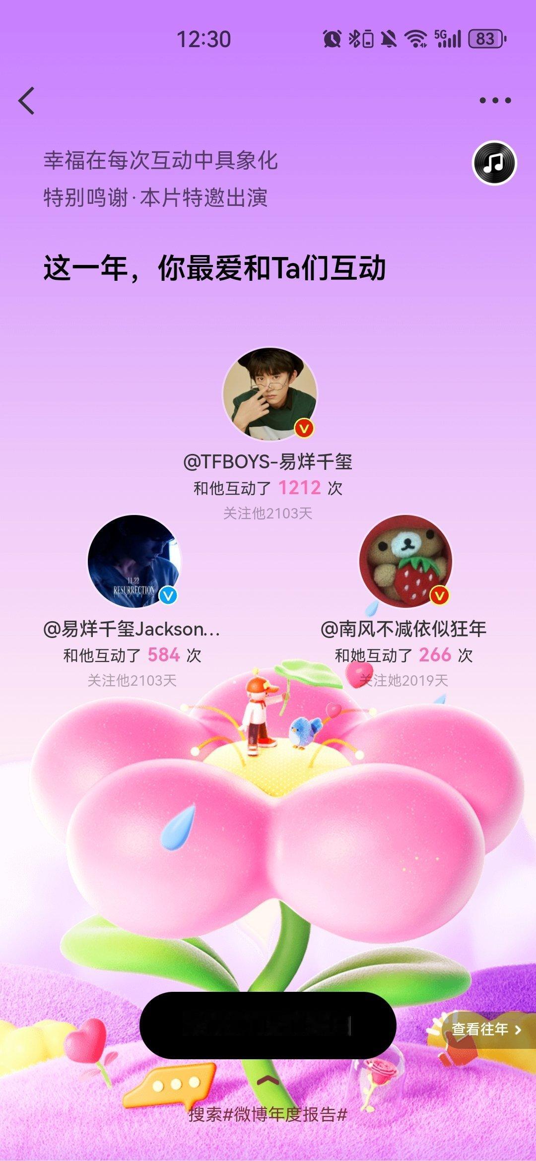 一年划分到不同平台，但关注的是同一个人😊 