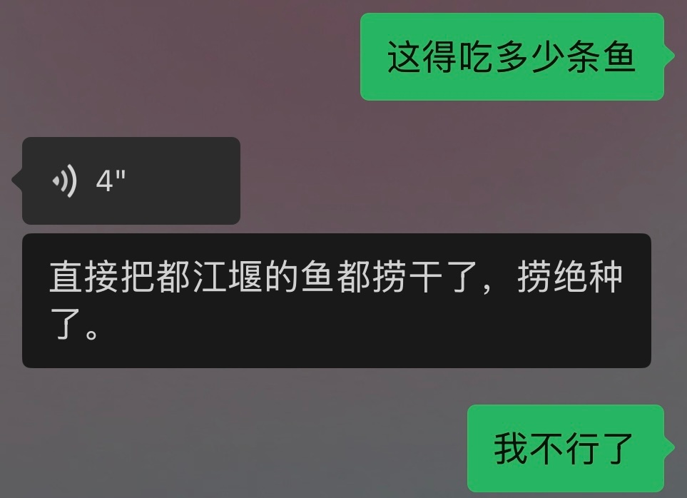 当我看到烤鱼开了四群的反应 
