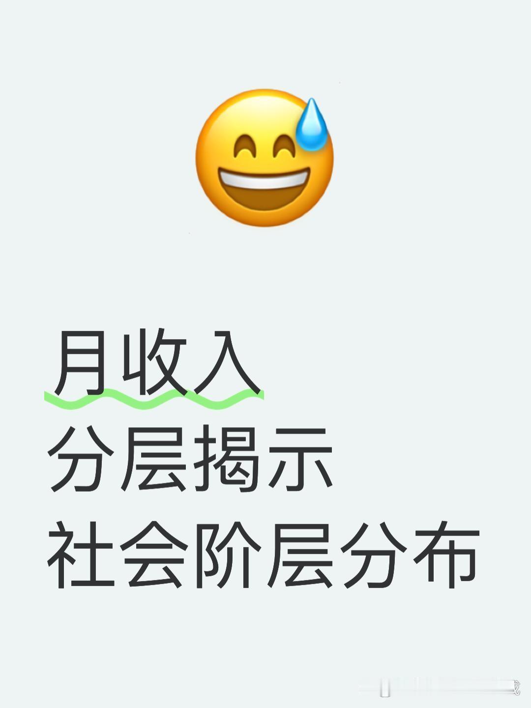 月收入2000元那一栏写着1亿人。 
月入30万以上那一栏写着100万人。
眼睛