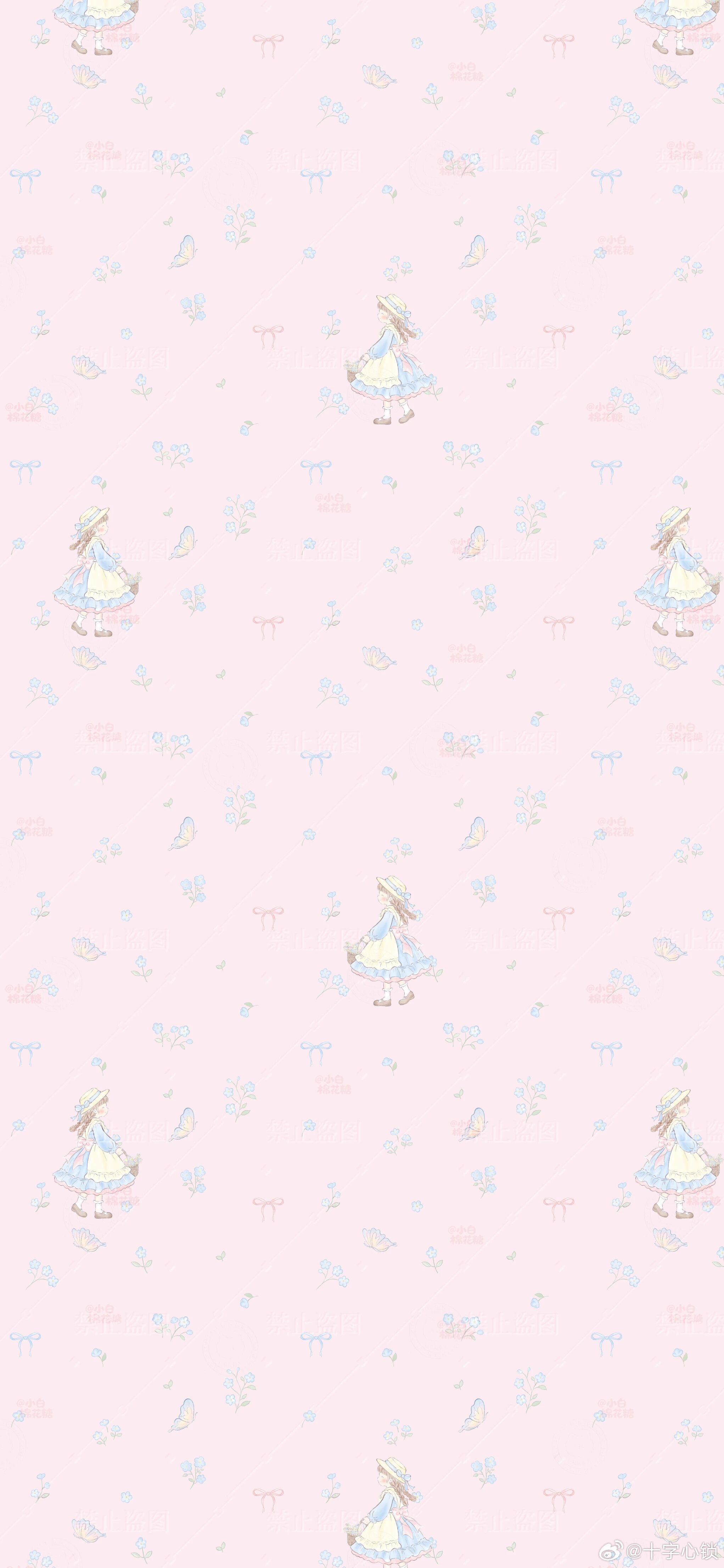 碎花少女壁纸～ 