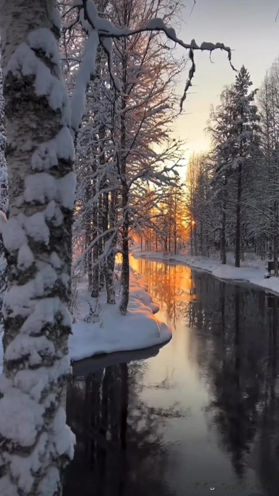 冰天雪地的风景太美。