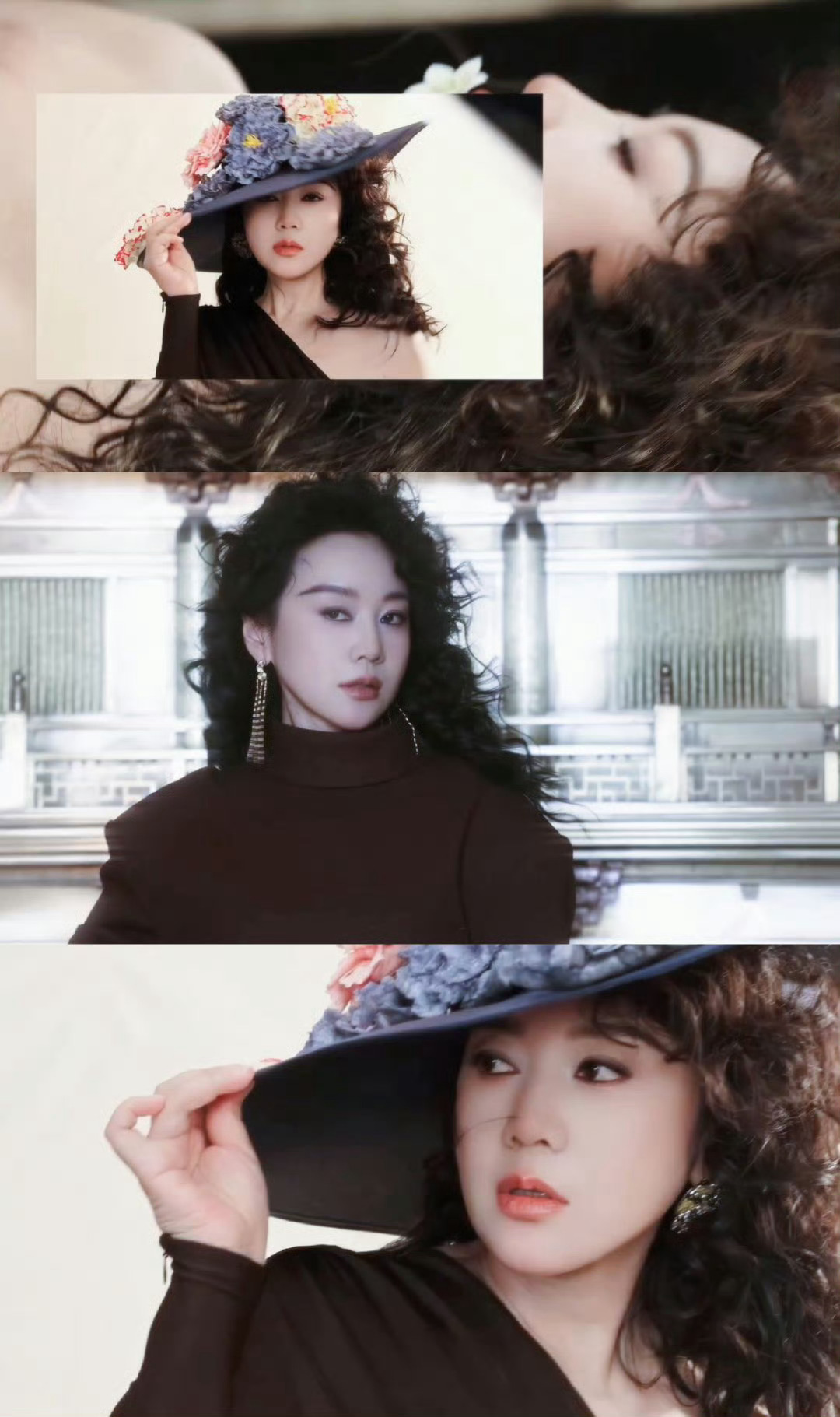闫妮合作芭莎有了碳水味儿闫妮复古蓬松大波浪时尚大片也能充满烟火气！闫妮复古蓬松大
