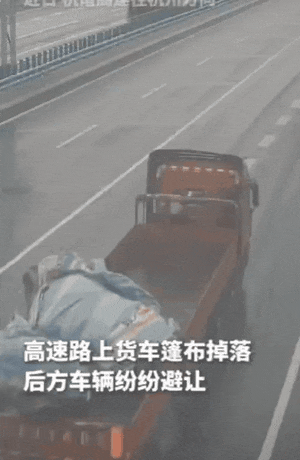 杭州某高速上，一男子开车突然停应急车道，下车后跑向路中间，本以为他是想不开，不料