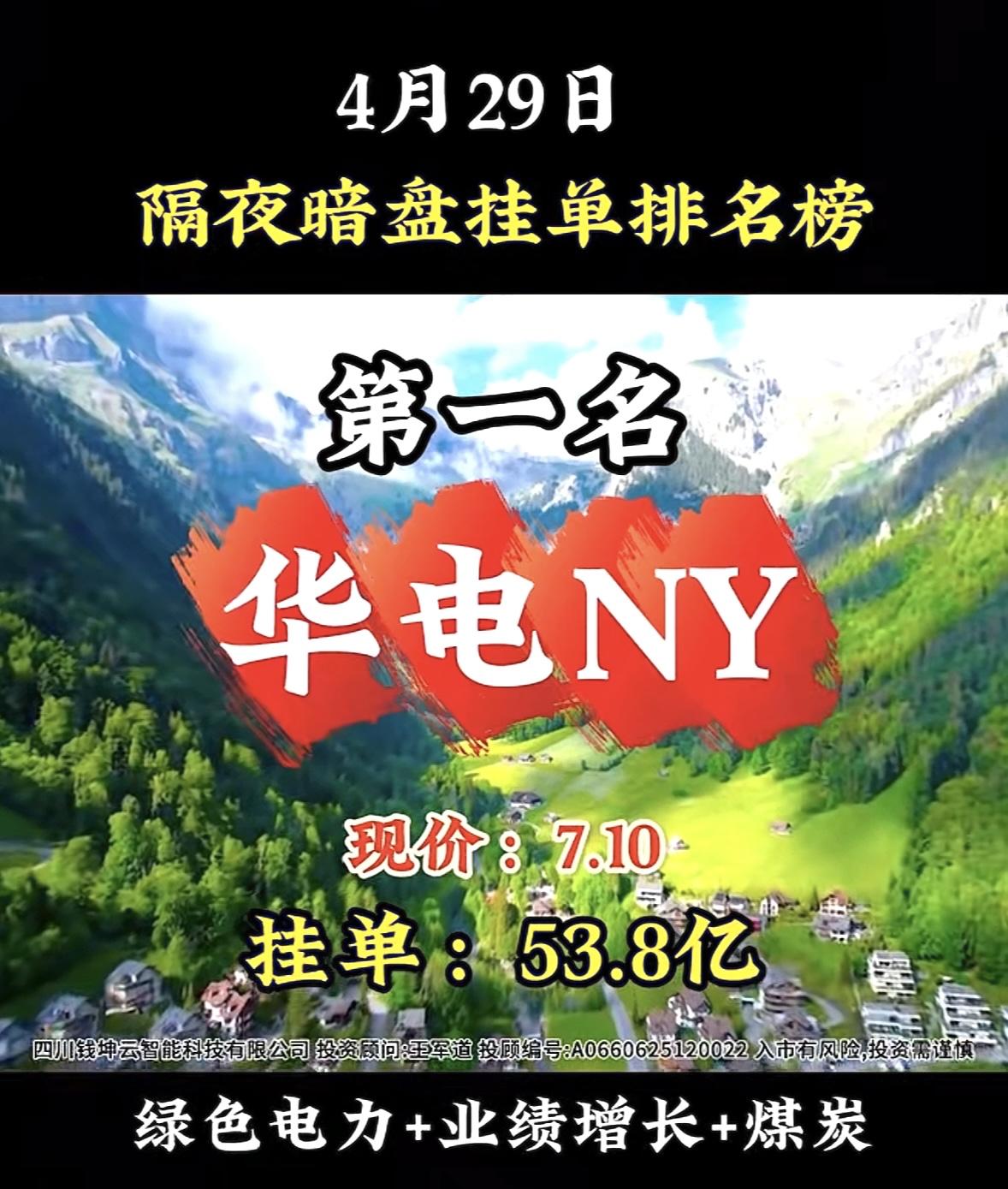 4月30日周四暗盘隔夜挂单排行榜揭晓

莲花控股在隔夜暗盘排第六，现价10.82