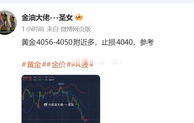 黄金4056的北上，现黄金到了4063附近了，稳健先拿下70个点等回落后在继续做