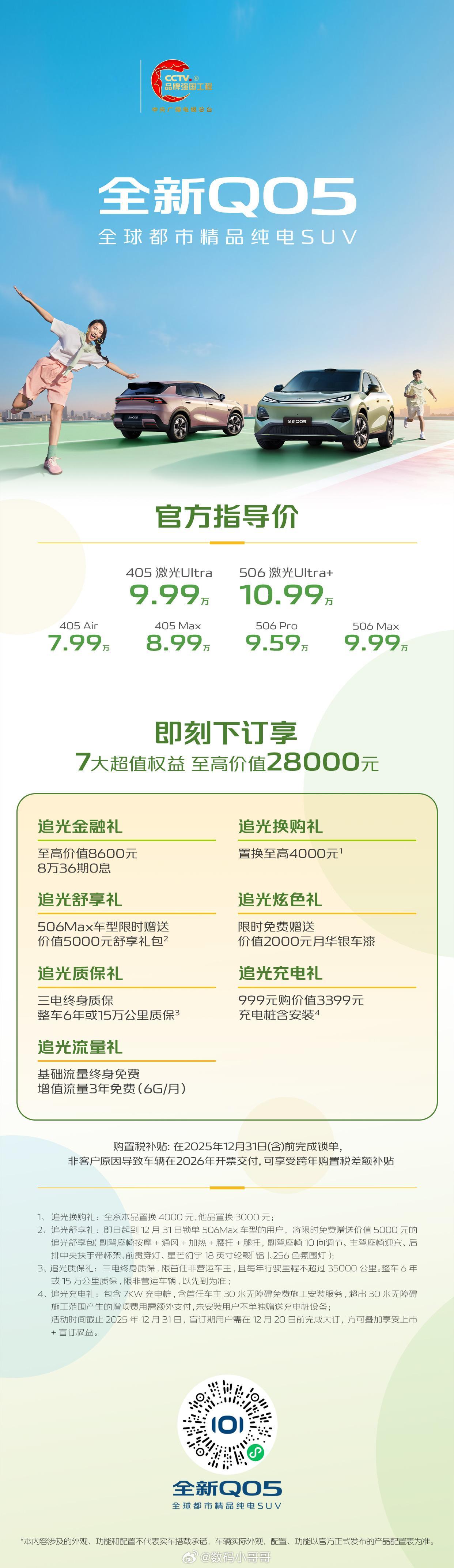 长安启源Q05正式上市了，不得不说这价格太卷了，7.99万元就能拿下全球都市精品