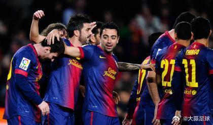 【西甲-巴萨半场3-0奥萨苏纳】3月17日，l西甲第28轮，巴萨主场迎战奥萨苏纳