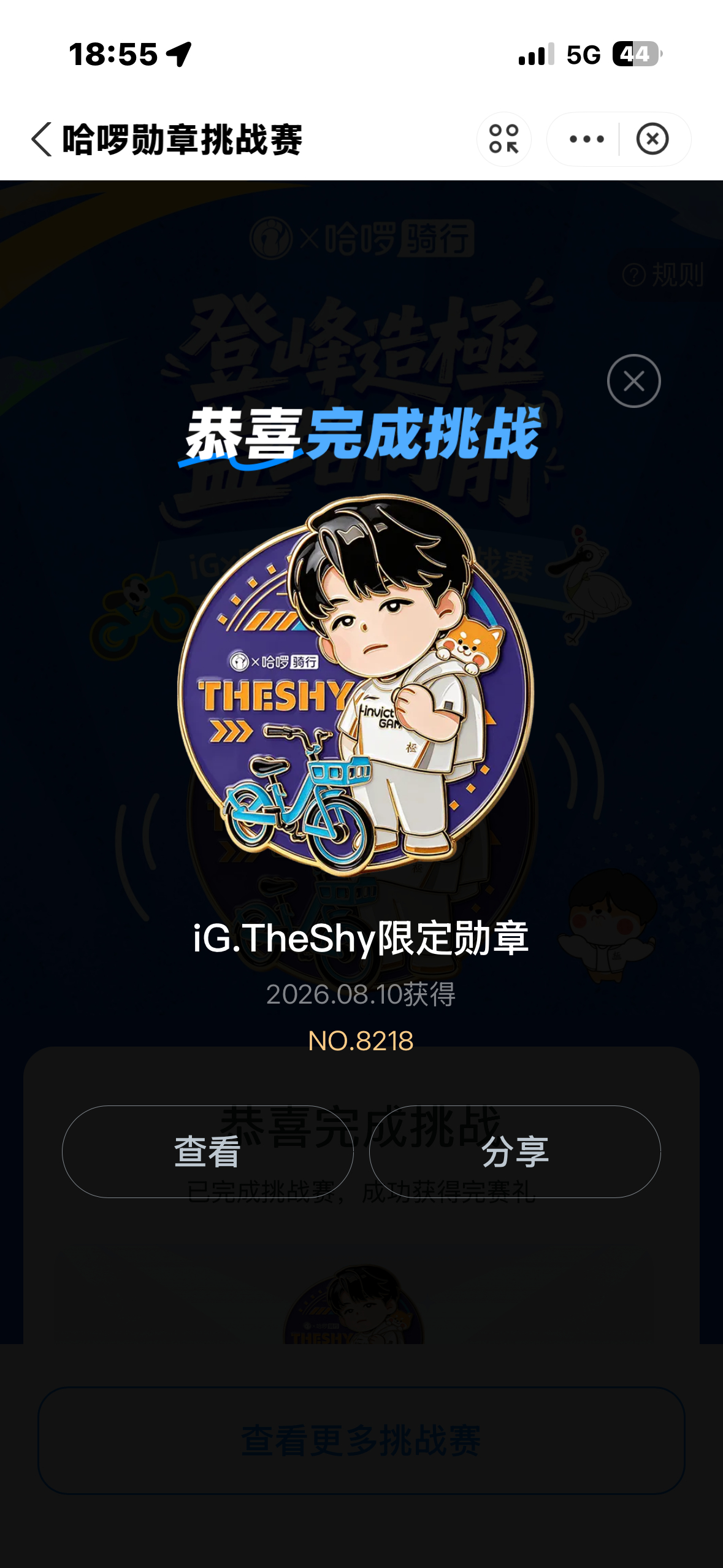 让我看看谁还没有这个勋章（去看八仙了 