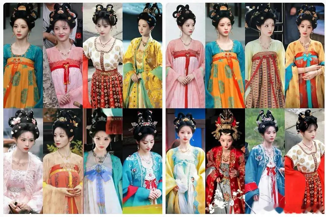 田曦薇的古装妆造可真是换汤不换药，看上去真的有种网红感。 ​​​