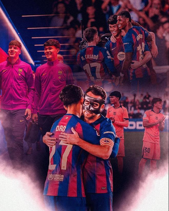 德罗-费尔南德斯在社交媒体上写道：你好，巴萨球迷们，我14岁时来到拉玛西亚，怀着