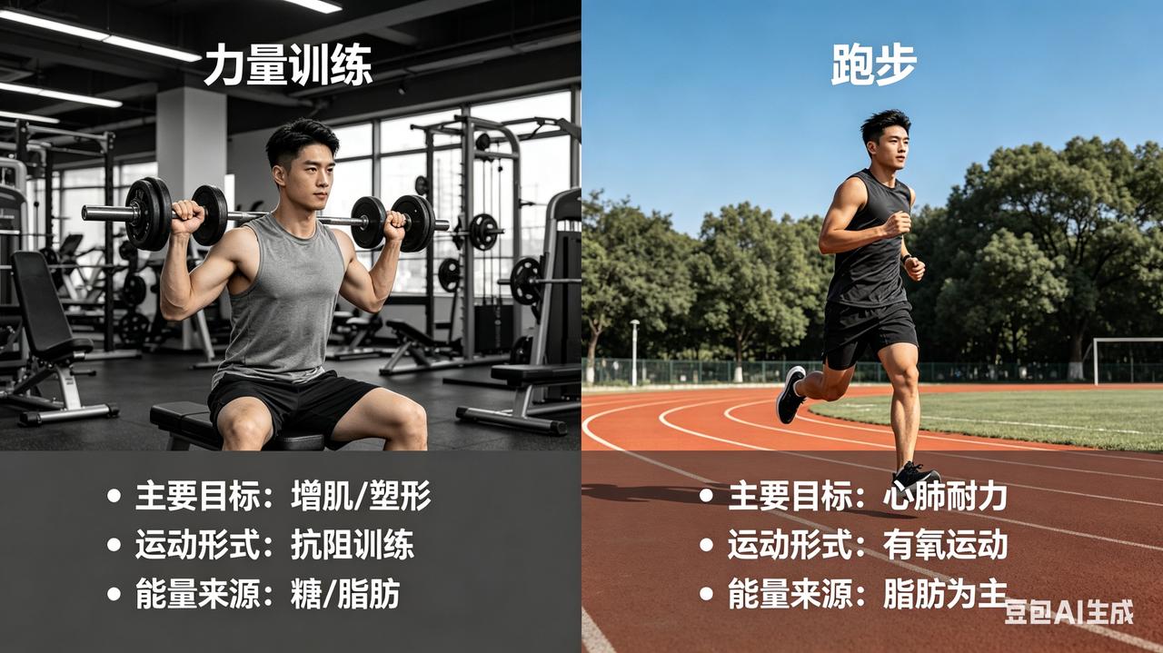 跑步和力量训练哪个更累？71岁过来人实话实说，差别太大了！

有友友问：力量训练