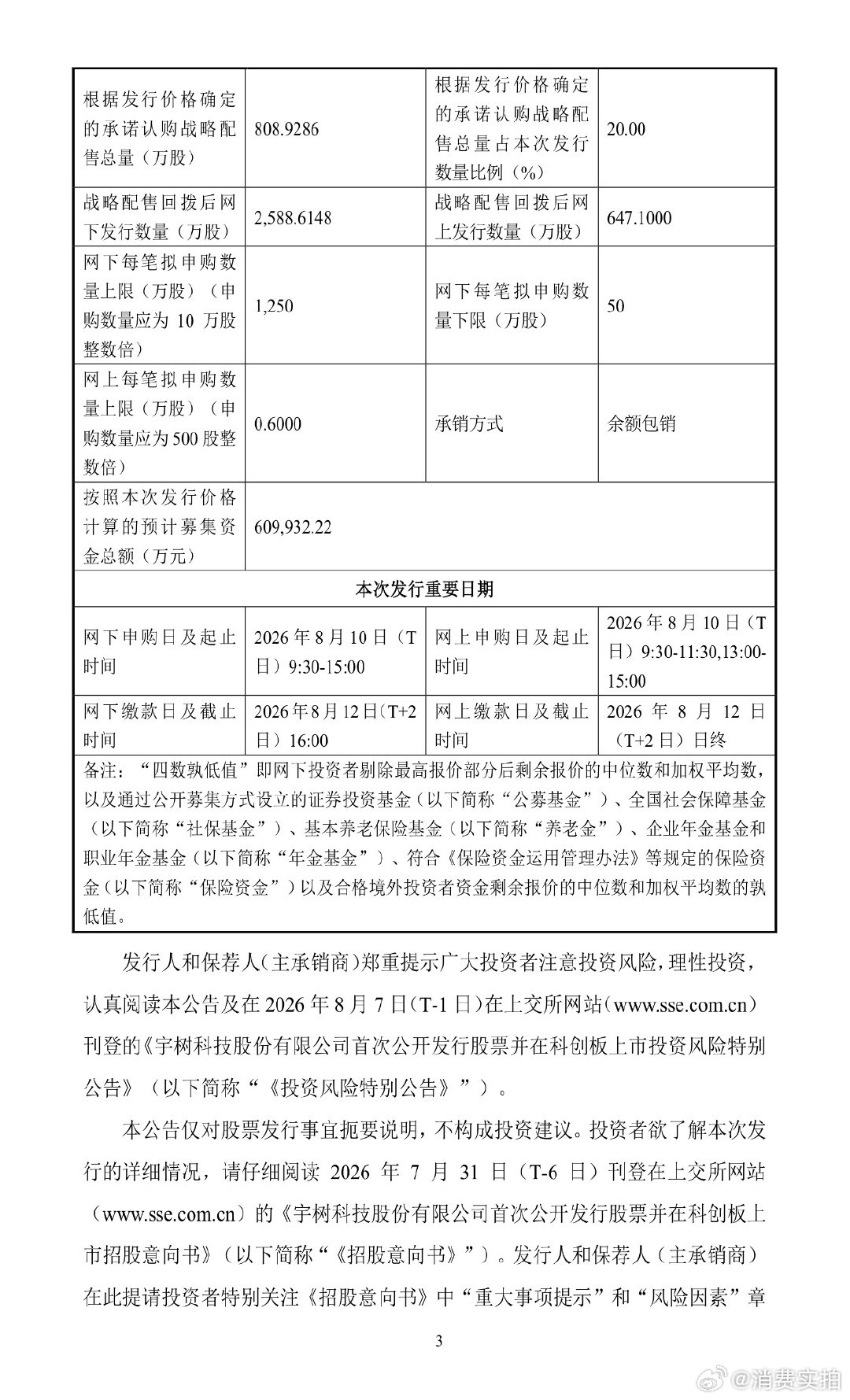【宇树科技今日申购】宇树科技今日打新 8月10日，宇树科技股份有限公司（以下简称