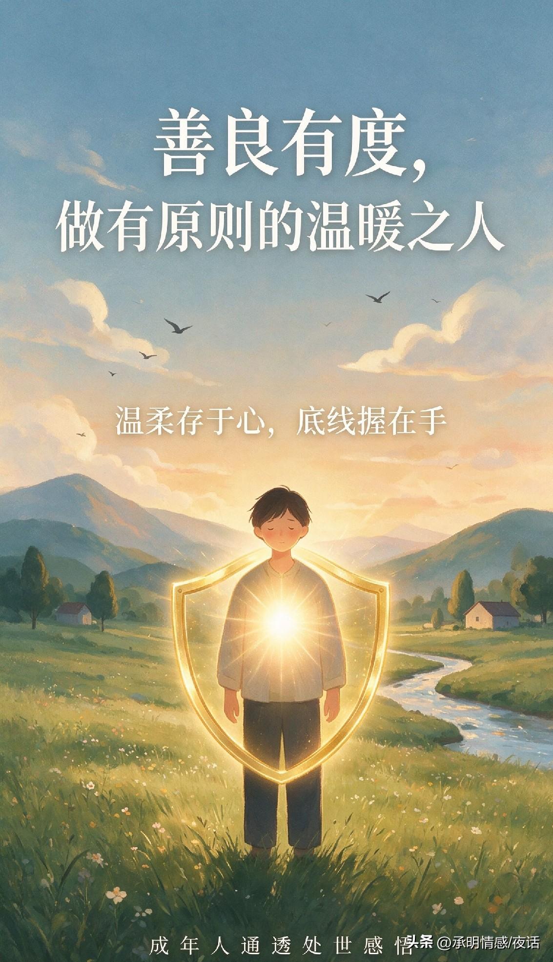 善良有度，温柔有锋芒，做一个有原则、懂自保的温暖之人

心软与善良从来都要有边界