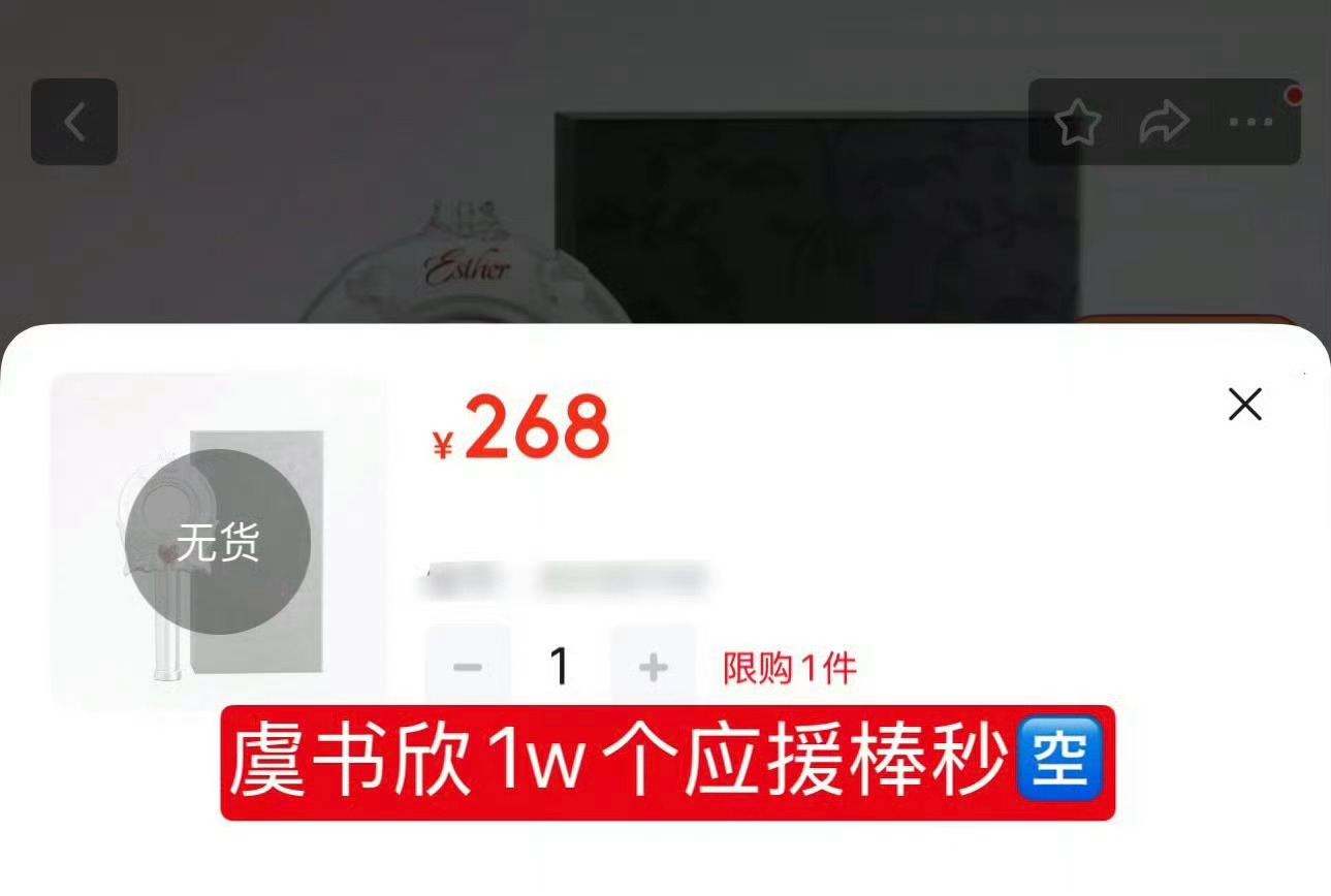 虞书欣生日会的应援棒，268 一个都秒空了，粉丝真有钱啊？