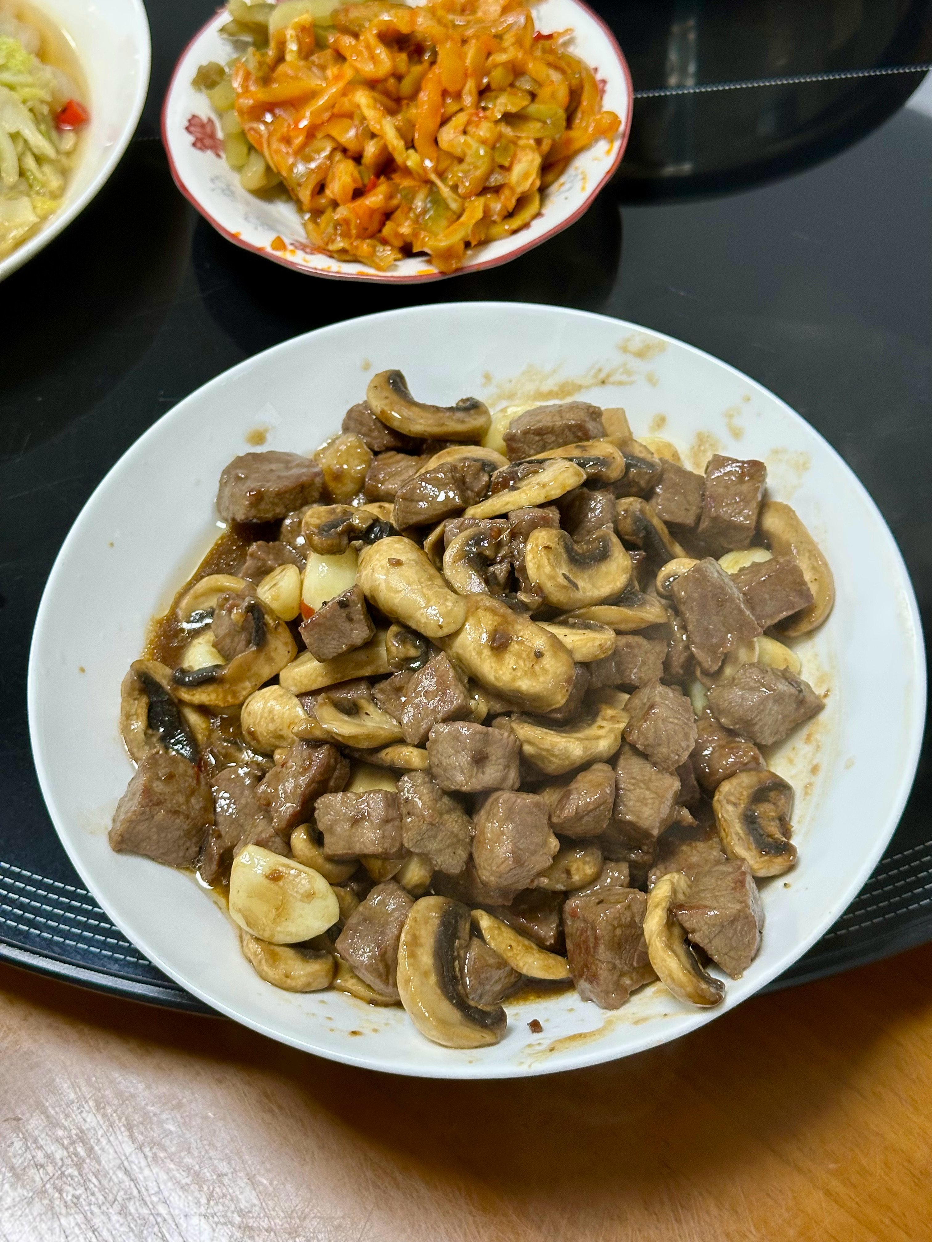 火爆牛肉、豆花牛肉，挺有嚼劲意味着抗饿 成都