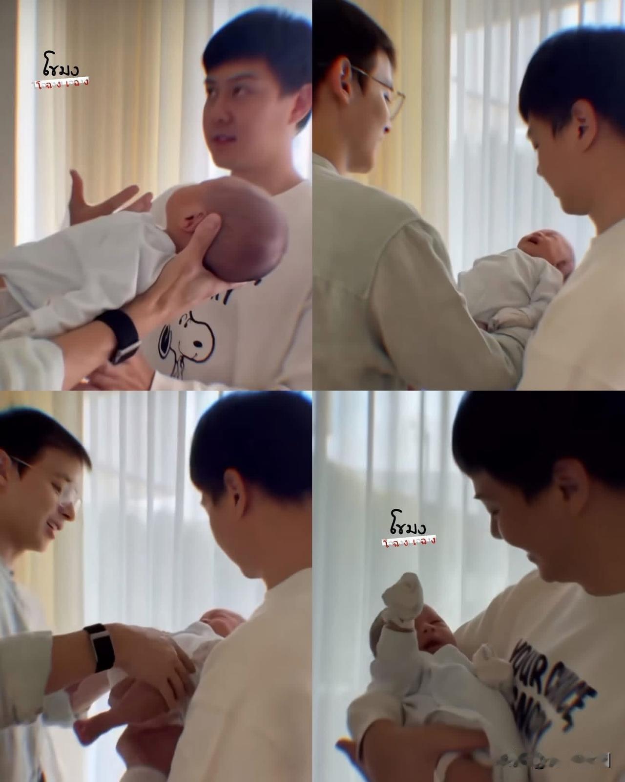 还是好朋友。。Ton去看望了James J的宝宝。。[鼓掌][鼓掌]